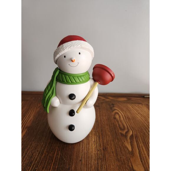 Hallmark Jolly In The John Singing Snowman With Plunger Christmas Bathroom Humor - Picture 1 of 3